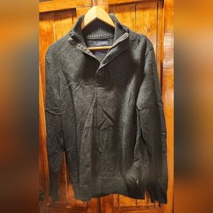 American Eagle 🦅 Outfitters Athletic Fit Large Deep Grey Sweater Men's